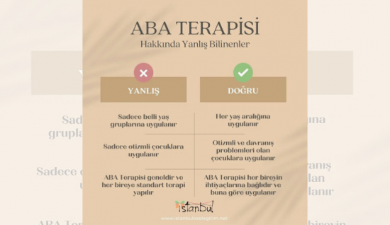 ABA Terapisi Hakkında Yanlış Bilinenler