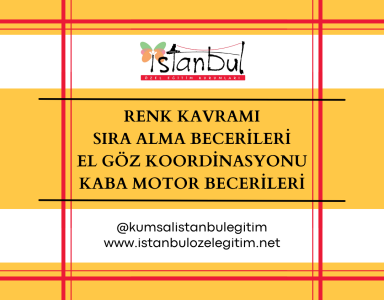 Renk Kavramı - Sıra Alma Becerileri - El Göz Koordinasyonu - Kaba Motor Becerileri